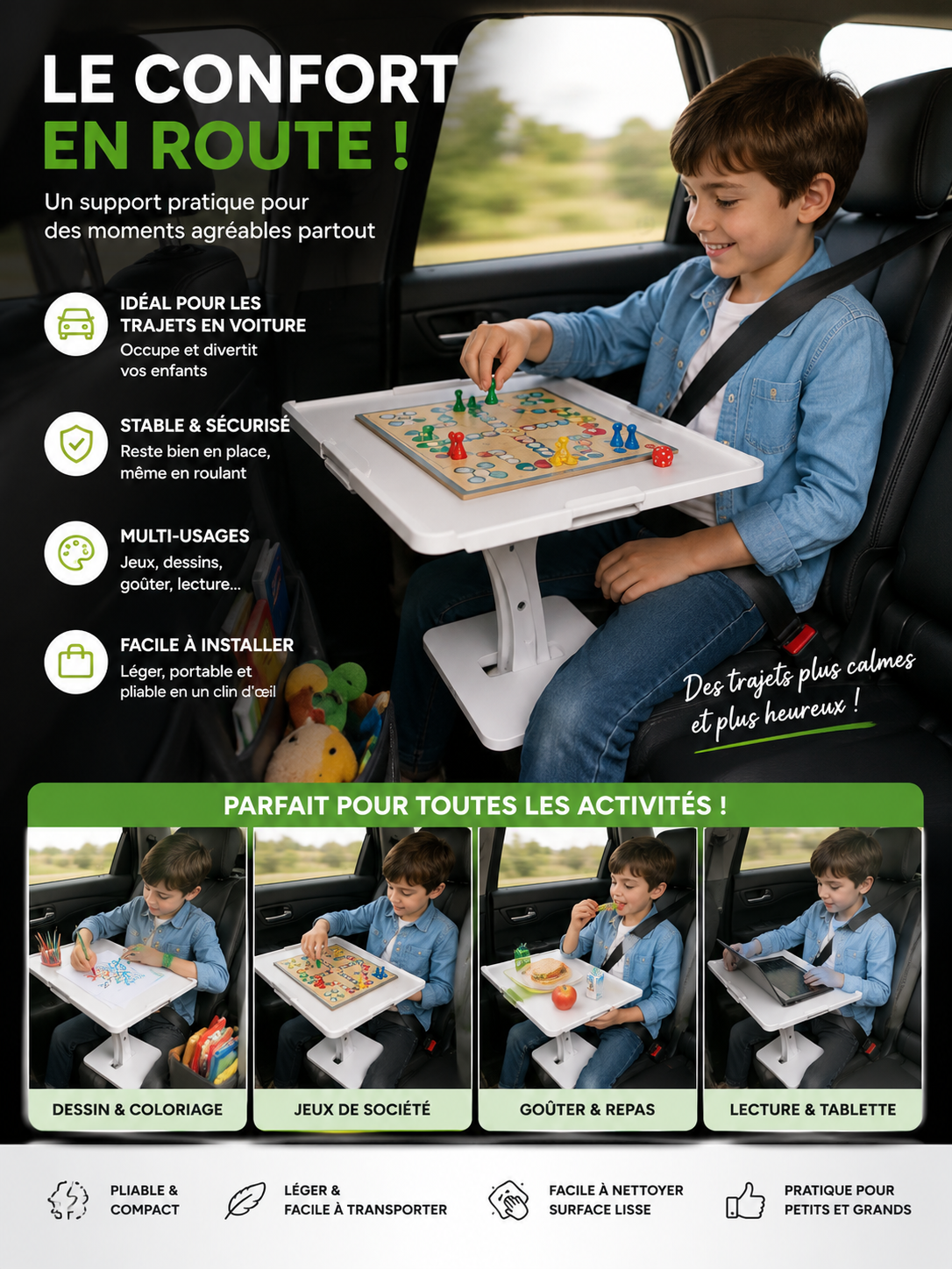 ⭐Konfora⭐ La table portable 8-en-1